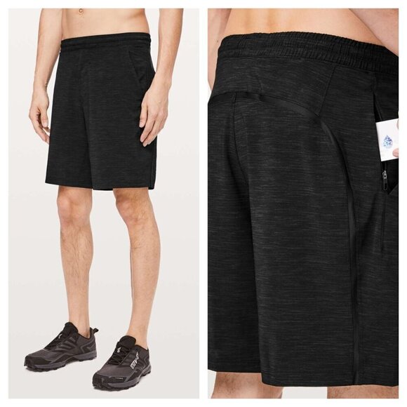 lululemon athletica Other - Lululemon Pace Breaker Short Training Heather Allover Dark Charcoal Black S